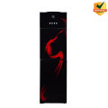 Pel Water Dispenser Glass Door | Model  PWD 525 GD | Red Blaze & Black - Steeliness Steel Water Tank | Big Size 5-Liters|  with Rerigerator-1 Year Warranty. 