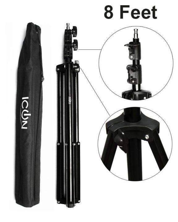 8%20Feet%20Lighting%20Stand%20For%20Studio%20Light%20Photography%207861%20Umbrella%20With%20Spring%20Suspension%20Long%20Height%20I7861%20-%20Image%202