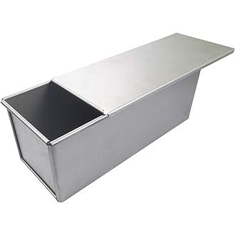 Metal Toast Box Bread Loaf Pan Baking Mold with Lid Toast Box With Lid Non-Clay Box Bread Box Bread Mold Baking Toast Box Bread loaf pan Toast Baking pan Sandwich pan Pullman loaf tin Bread Baking pan Bread Baking Tray Dessert