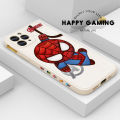 For Infinix Note 30 4G 5G Phone Case Cartoon Spper Hero Spiderman Side Design Back Cover Liquid Soft Square Silicone Case. 