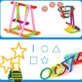 DIY Intelligent Blocks Smart Stick Toy Pack - STEM Educational Building Blocks Set for Kids - Smart City Construction, Different Shapes, and Interlocking Pieces - Creative Puzzle and Engineering Kit (101 PCS / 300 PCS / 120+ PCS). 