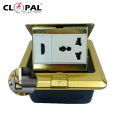 Clopal Golden Square Pop-Up Floor Multi + HDMI Socket With Box. 