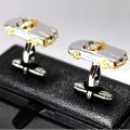 Premium Quality Silver Sports Car Cufflinks. 