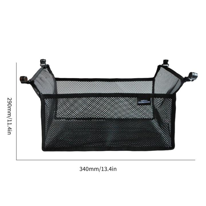 Portable Folding Table Storage Net Shelf Bag Stuff Mesh For Picnic Outdoor Camping BBQ Kitchen Folding Table Rack Outdoor Desk