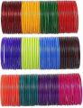 Pack of 15 Dozen in 15 colors simple glass bangles for girls plain glass bangles for girls. 