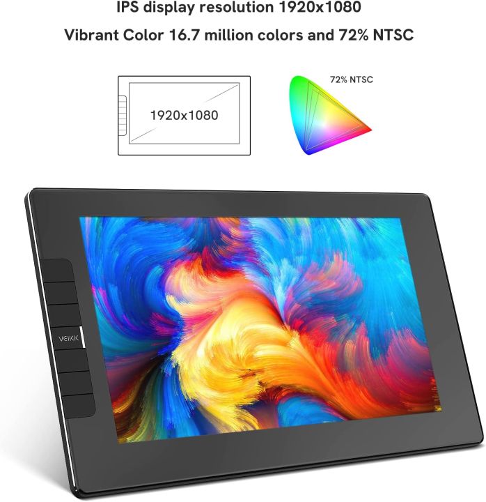 VEIKK%20VK1200%20V2%20Drawing%20Tablet%20with%20Screen%2011.6%20Inch%20Full-Laminated%20Graphic%20Monitor,%202%20Battery-Free%20Pens%20with%20Tilt%20Function,%20for%20Chrome/Mac/Win/Linux/Android%20(Must%20be%20Connected%20to%20a%20Computer%20to%20Work)%20-%20Image%208