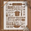 Kitchen Stencil for Wall Painting Scrapbooking Coloring Embossing Album Decorative Paper Card Template ID 560. 