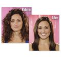 Simply Straight Ceramic Hair Straightening Brush, Black/Pink Made for Japan. 