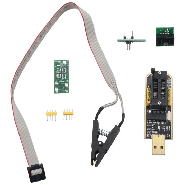 (VDZI) SOP8 SOIC8 Test Clip for EEPROM 25CXX / 24CXX with CH341A 24 25 Series EEPROM Flash Bios USB Programmer