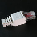 White RJ45 Tool-less Connector No Crimp Connectors CCTV Ethernet Cable Head Plug Eatop. 