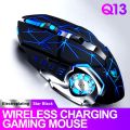 PRO WIRELESS GAMING MOUSE 6D 2.4GHZ+BLUETOOH DUAL MODE RGB RECHARGEABLE LONG BATTERY TIMING. 