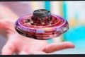Flying Spinner Mini UFO Drone for Kids, Flying Fidget Spinner UFO Toy Drone, Flying Orb Ball Hand Operated with 360 ° Rotating and LED Lights for Adult and Kids. 