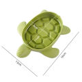 Soap Box with Groove Design Cute Turtle Shape Soap Holder Tray -slip Bathroom Storage for Home Kitchen Supplies Non-stick Soap Box. 