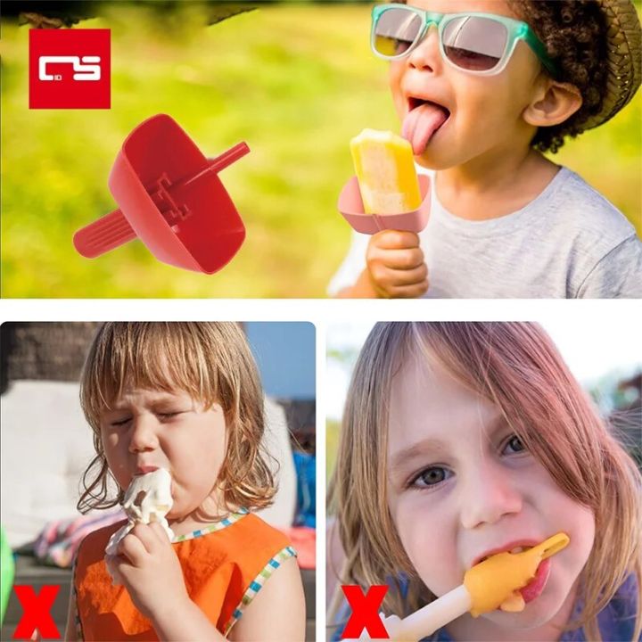 Drip-Proof Popsicle Rack Drip Free Ice Holder No Mess Free Frozen Treats Rack Popsicle Holder with Straw For Kids Ice Cream
