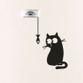 Cat Living Room DIY Bedroom Home Decor Wall Sticker Decal Switch Stickers. 