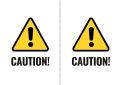 Caution sign stickers, Warning Stickers A4 Size Ready to use. 