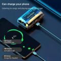 M10 TWS Airpods _ with Super Sound & High Quality Touch Sensors True Stereo Headphones with Built in Mic 10m Transmission Bluetooth Wireless Earbuds , Charging Case Sport Headset for all Bluetooth Smart devices.. 
