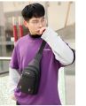 New Style Waist Bag Men Waterproof Sling Bag Pack Waist Bag Large Capacity Hip Belt Cross body Shoulder Pouch Purse Men Chest Bag Side Bag with Headphone Jack High-Capacity Messenger Bag For Men And Boys. 