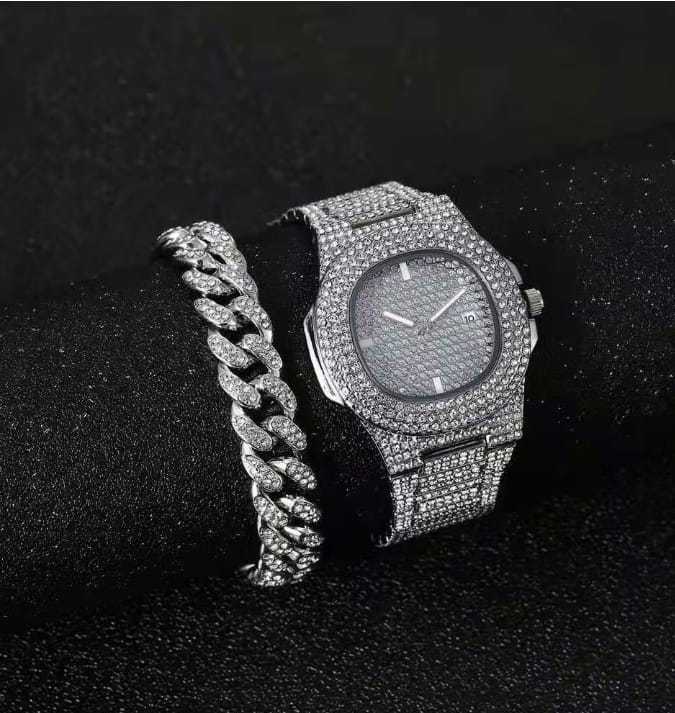 1pc%20Men%20Rhinestone%20Decor%20Square%20Pointer%20Quartz%20Watch%20&%201pc%20Bracelet%20-%20Image%206