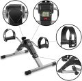 Foldable Mini Exercise Bike Pedal Exerciser – Under Desk Portable Cycle for Arm & Leg Workout – LCD Display – Home Gym, Therapy, Cardio & Strength Training. 