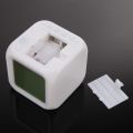 7 Colours LED Luminous Change Alarm Clock Digital Clock Cube Digital Alarm Clock Table Clock with Time Snooze Date Temperature Display for Children. 