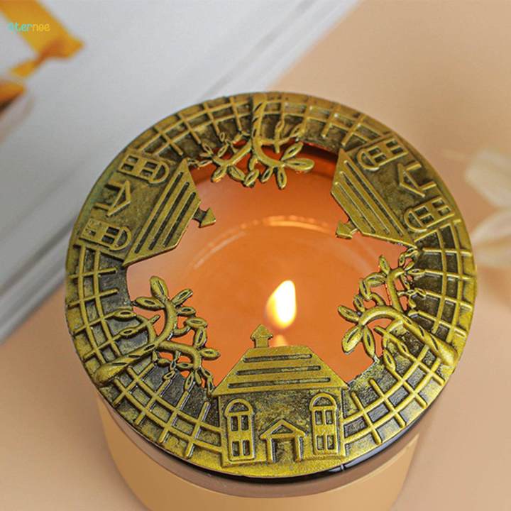 Candle Topper Professional Home Decor Even Burning Alloy Jar Candle Cover