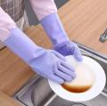 Silicone Magic Washing Gloves Pair with Scrubber for Kitchen, Bathroom, Car, Pet and Multipurpose Cleaning and Washing (1 Left and 1 Right Hand Silicone Scrub Glove Pair). 