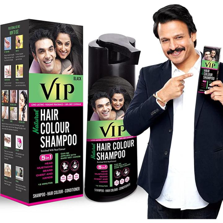 VIP Orginal Hair Color Shampoo Black 180ml