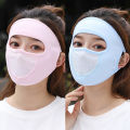 Sunscreen Mask Summer Ice Silk Anti-UV Outdoor Sports Cycling Bike Motorcycle Scarf Breathable Thin Women Half Face Cover Sunlight Super Store. 