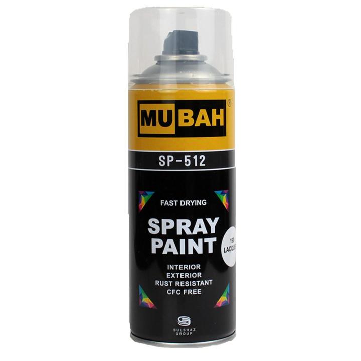 Spray Paint All Colors Avail Superior Quality mubah 300g sp-512 For Car Bike Bicycle Motor Refrigerator Furniture Painting Quick Drying Interior And Exterior Use,Fresh Green,Lacquer,off White,Red,Yellow,Chrome,Sky Blue,Dark Blue, matt Black