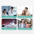 Hanging Neck Air Purifier Personal Wearable Mini Portable Air Freshener Ionizer Negative Ion Purifier White. 