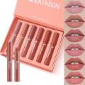 6 Colours Matte Nude Waterproof Lipstick Set Durable Lipsticks Makeup. 
