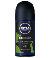 Nivea For Men Deep Amazonia - Black Carbon, active charcoal, Deodorant Roll-On Anti Perspirant, 48h 50ml. 