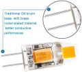 Lighting G4 LED Bulb 1W 12V LED Light Bulb T3 10W Halogen Replacement Bulb G4 Bi-Pin Base Warm White 3000k No Flicker for Landscape Lighting,10 Pack. 