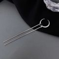 New Hairpin Hair Sticks Minimalist Black Moon Trendy Vintage Metal Hair Accessories Headwear Hairstyle for Women Jewelry H050. 