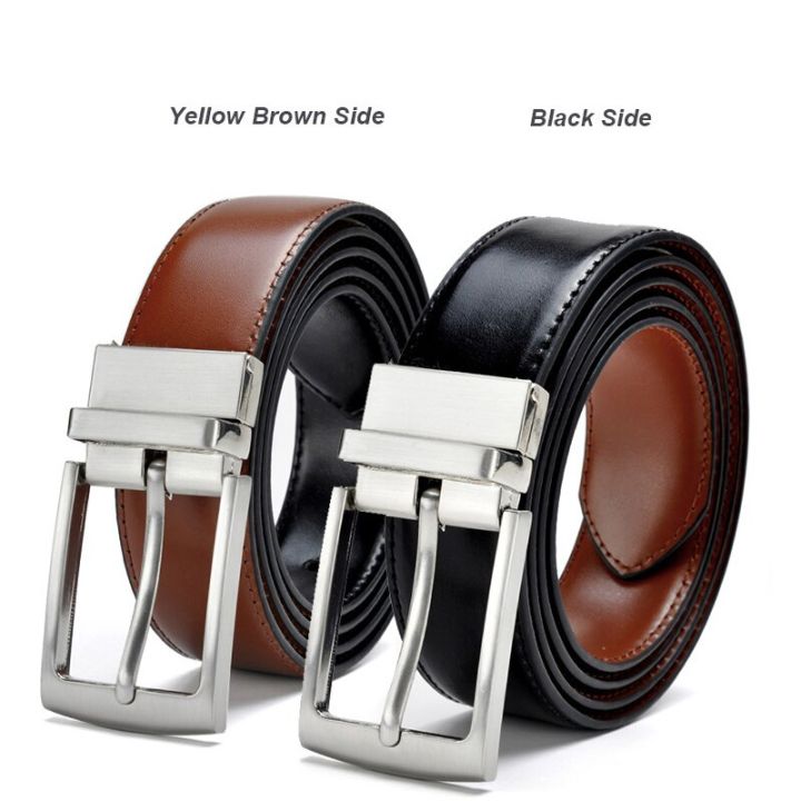 Good Quality Revolving Alloy Pin Buckle Metal-Belts Men-Double-Side Belt Turning Buckle