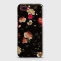 Dark Rose Vintage Flowers 3D Print Case For Oppo A5s. 