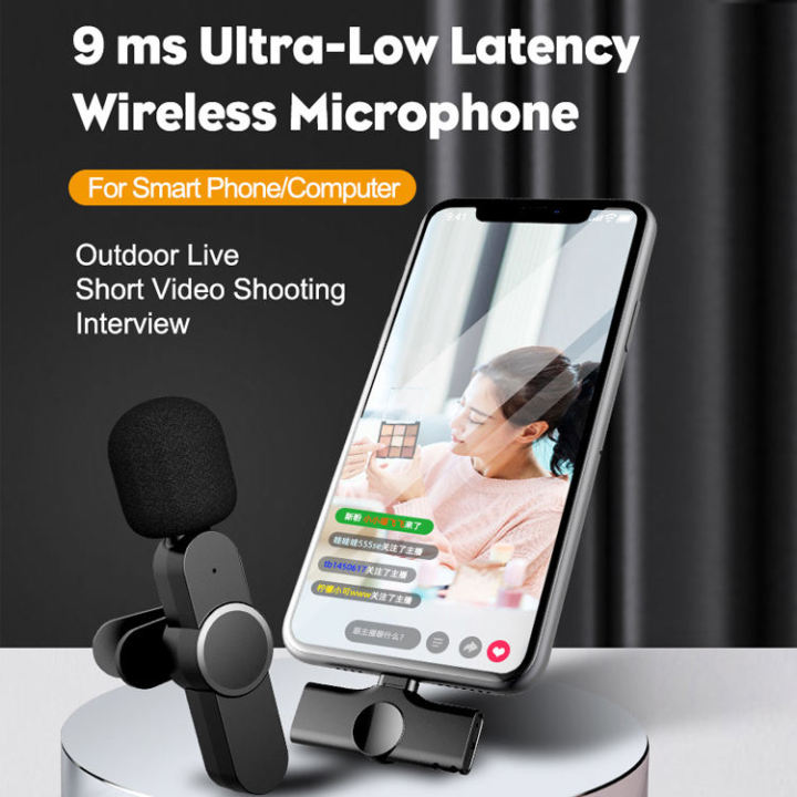 Wireless%20MIC%20Type%20C/IOS/Android/USB/AUX%203.5mm%20Mic%20K8/K9/K10/K13/SX8/SX9/K15/K35/M15%20Wireless%20Single/Double%20Microphone%20For%20Interview,%20Vlogging%20,%20Podcast%20-%20Image%204