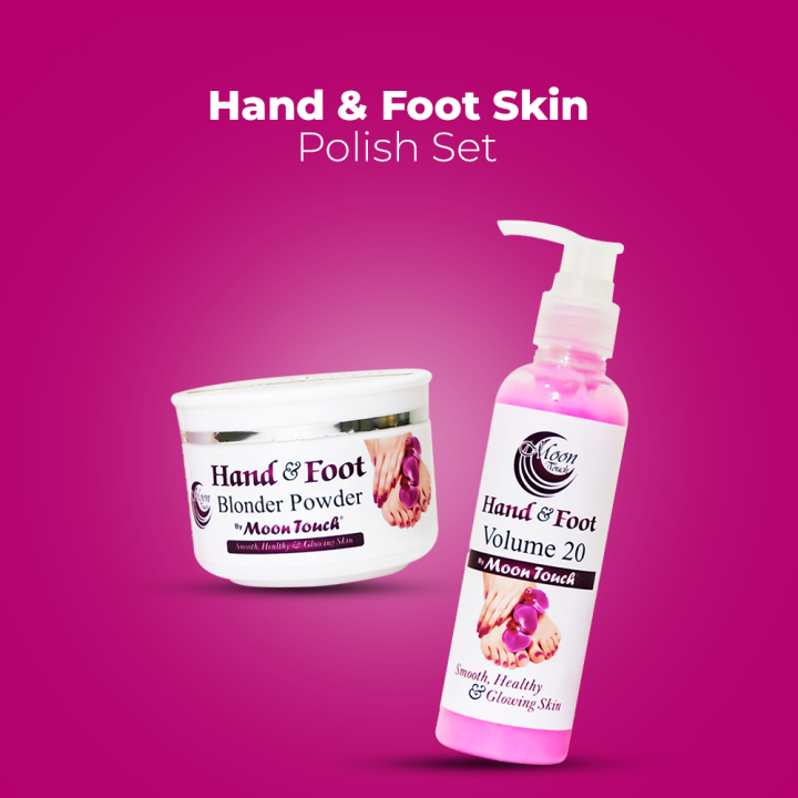 Moon Touch Hand & Foot Best Skin Polish Set - Small - For Men & Women -  All Skin Types