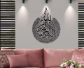 Islamic Calligraphy 3D Wooden Wall Art Home Decor Hanging Piece for Living Room Bedroom Elegant Calligraphy Design. 