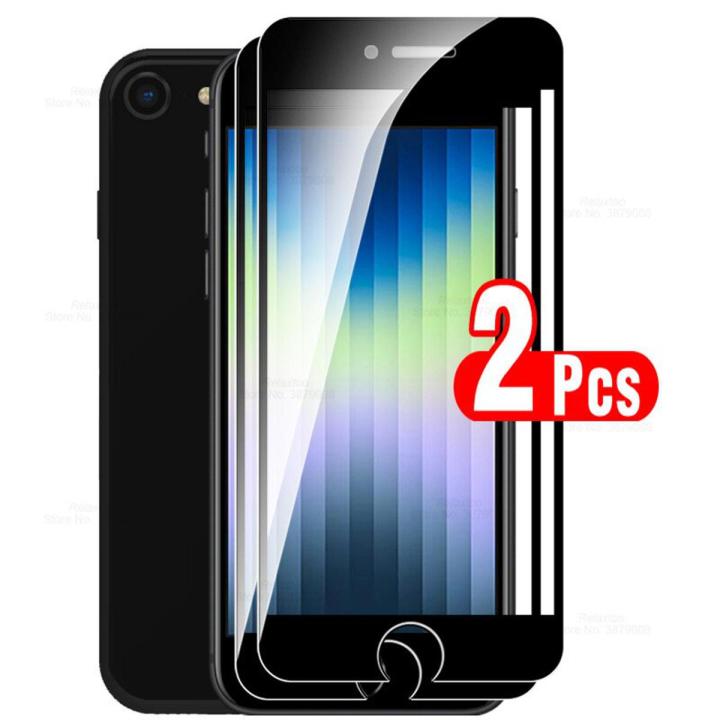 2pcs full cover protective glass for iphone se 2022 Aifon s e se3 3nd i phone se2022 IphoneSE screen protector armor film cover