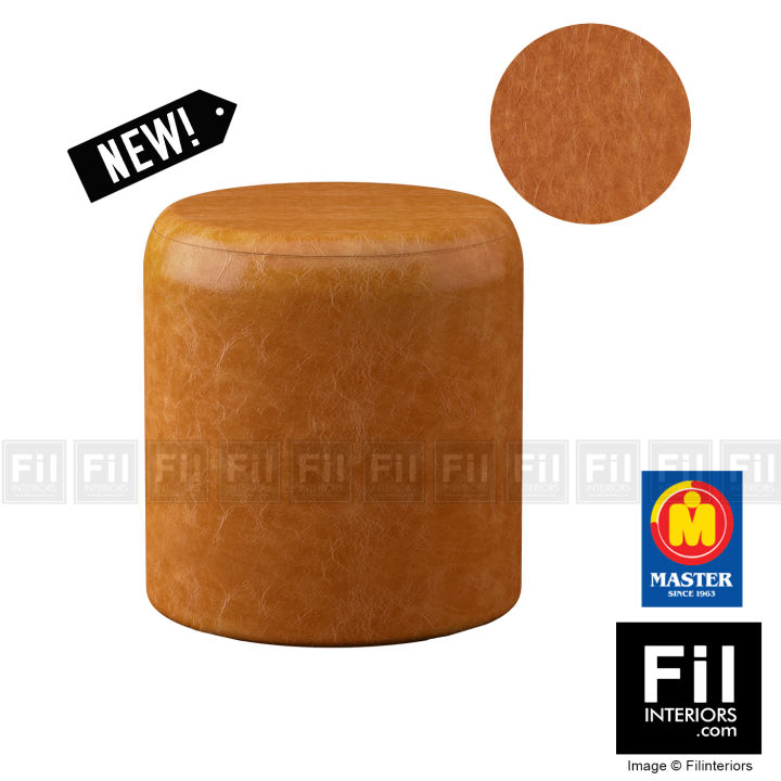 Leather Comfortable Sofa Stool/ottomans - "Roundy" by Fil interiors