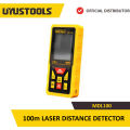 100M High Precision Laser Distance Detector Measure Up to 100m with ±2mm Accuracy, Red Laser Beam, Durable Color Box Packaging Ideal For Construction, Interior Design, And DIY Projects - UYUSTOOLS MDL100. 
