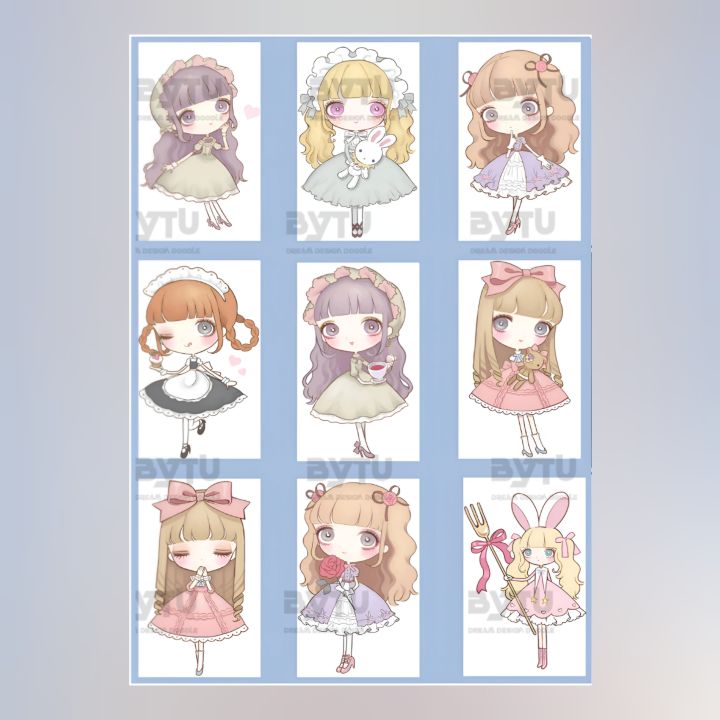 Cute%20Doll%20Stickers%20for%20Kids%20for%20Journal%20and%20Scrapbook%20(UNCUT)%20-%20Image%202