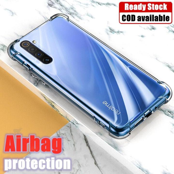 lthmy for Realme 6 Pro RMX2061 RMX2063 Soft Gel Jelly Case Transparent Full Protective Anti-Scratch Resistant Back Cover Skin