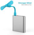 1 Pack - Micro USB Fan Flexible Portable Mini Fan For Mobile Accessories. 