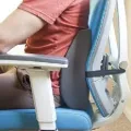 FixOrtho BackCare Foam Cushion For Office Chair & Car Seat with MASSAGE BUBBLES Support - Upper & Lower Lumbar Support. 