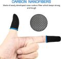 PUBG Mobile Finger Sleeve, Pack of 10 Finger Sleeves for Gaming, Anti-sweat Thumb Sleeves for Mobile Gaming, Breathable Pro Gaming Finger Gloves, Weightless Magnetic Touch Screen Finger Sleeves (Blue). 