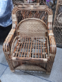 Cane Chairs/ Cane Furniture Chair With Caution Seat. 