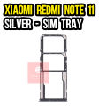 Xiaomi Redmi Note 11 SIM Tray Sim Jacket Sim Slot Sim Door For Xiaomi Redmi Note 11 - Silver. 